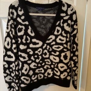 W by Worth Black and White Sweater